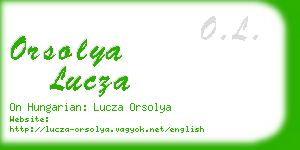 orsolya lucza business card